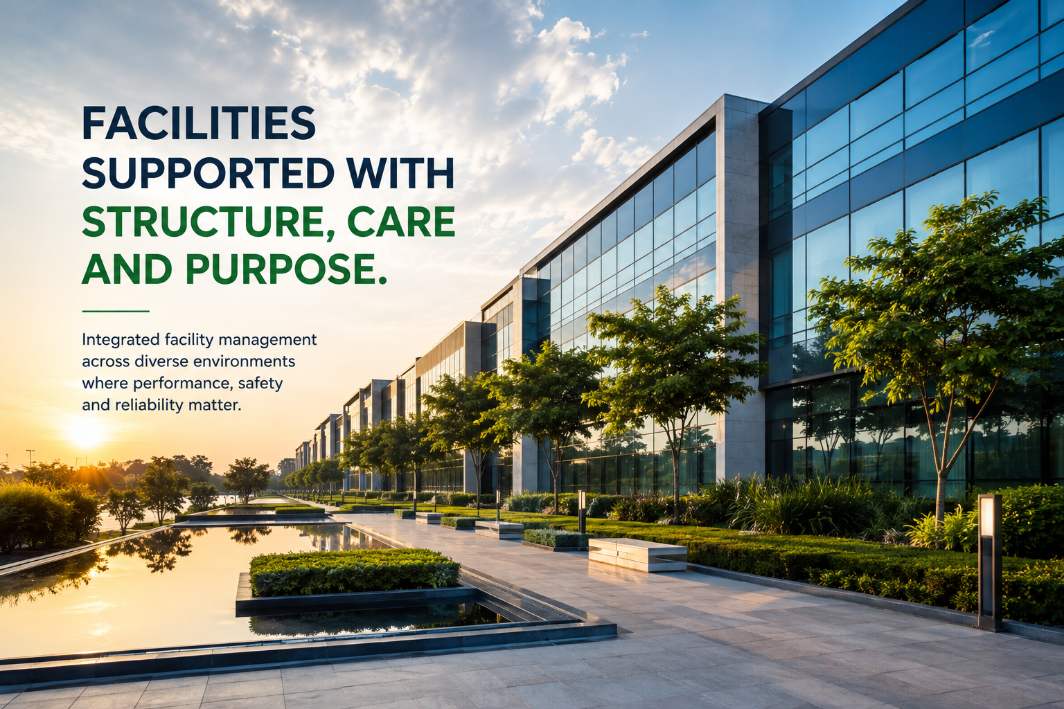 Modern managed facility representing Pericle project experience